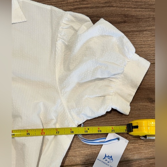 NWT! Southern Tide Calandra Washed A-Line Seersucker Dress in White Small - Picture 7 of 8